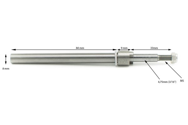 Ersatzwelle | Powertrimm 3 | Federstahl 3mm | Prop 4,75mm